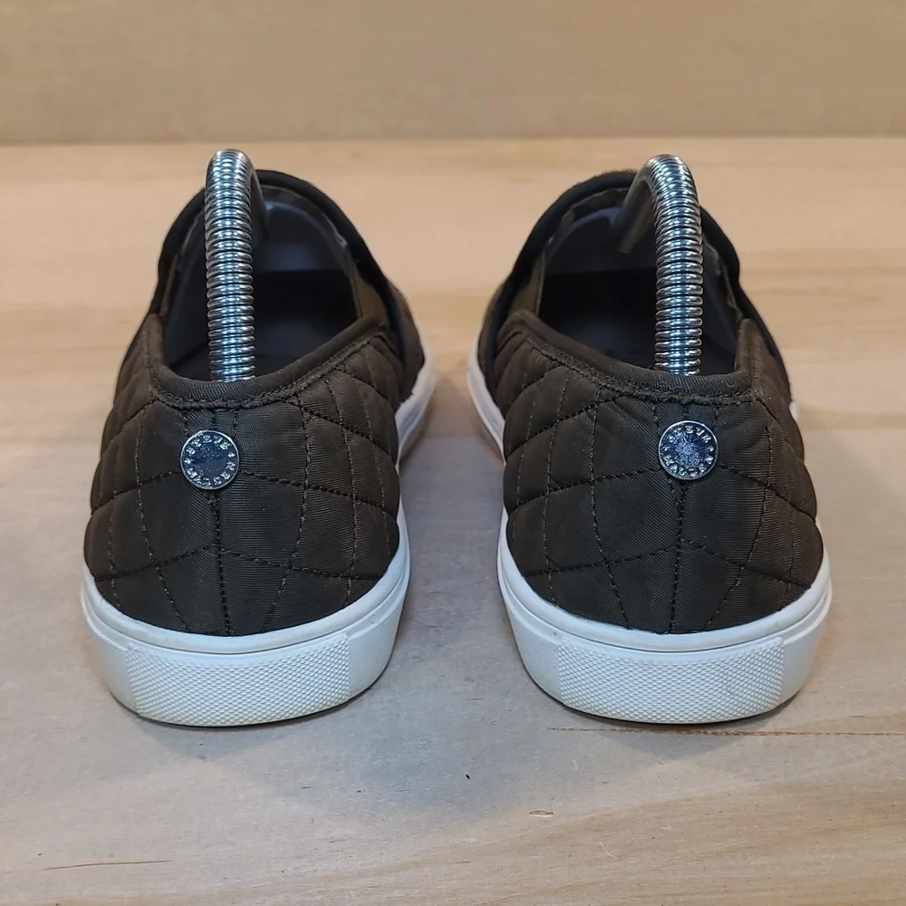 Steve Madden ECNTRCQT Womens Olive Slip On Sneakers - Picture 7 of 10
